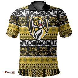 Australian Football League Christmas - Richmond Polo Shirt Amazing Aussie