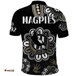 AFL Collingwood Magpies Football Magpies 1892 Polo Shirt Amazing Aussie
