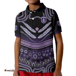 Custom Personalised And Number Fremantle Dockers Polo Shirt Freo Indigenous Style Amazing Aussie