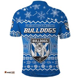 Bulldogs Aboriginal Canterbury Bankstown Christmas Vibe Polo Shirt Amazing Aussie