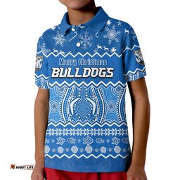 Bulldogs Aboriginal Canterbury Bankstown Christmas Vibe Polo Shirt Amazing Aussie