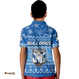 Bulldogs Aboriginal Canterbury Bankstown Christmas Vibe Polo Shirt Amazing Aussie