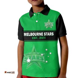 Melbourne Stars Cricket Polo Shirt Est 2011 Sporty Amazing Aussie