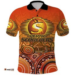 Perth Scorchers Indigenous Aboriginal Arts Polo Shirt Amazing Aussie