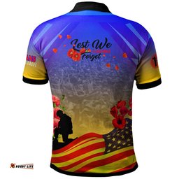 Titans Rugby Polo Shirt - Custom Titans Remembrance Day Lest We Forget Poppies Polo Shirt Amazing Aussie