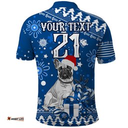Custom Bulldogs Rugby Polo Shirt Christmas Vibe 2023