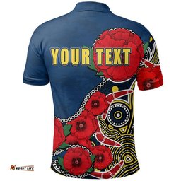 Custom Personalised Anzac Day NRL-Cowboys Army Mix Aboriginal Polo Shirt Amazing Aussie
