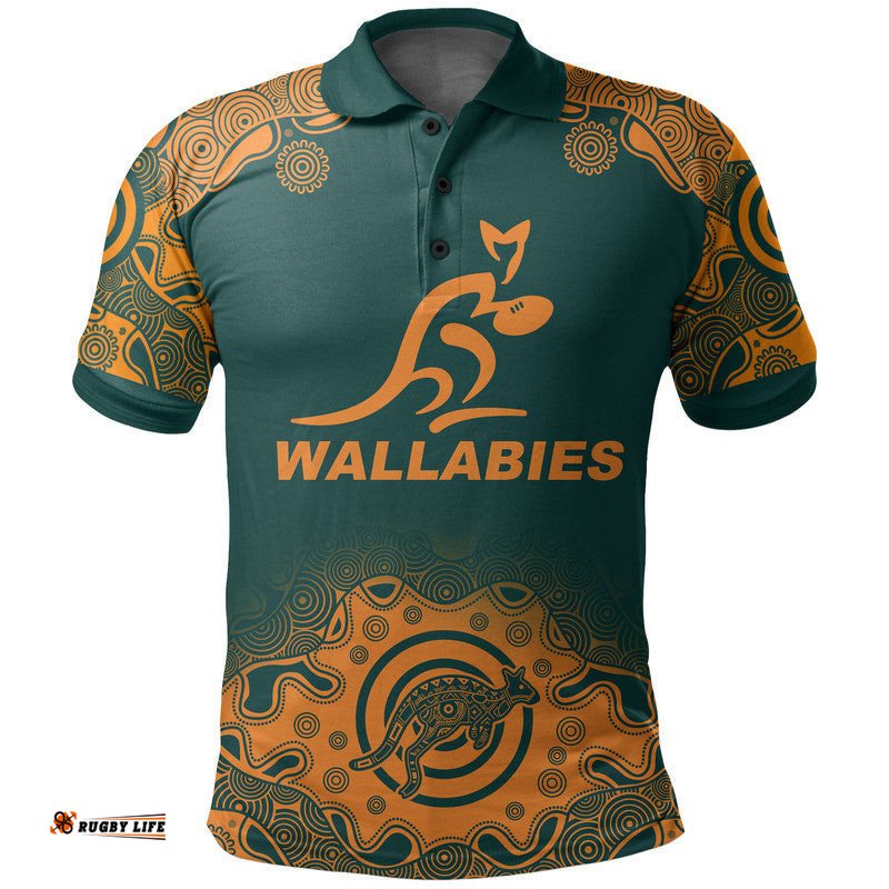 Custom Personalised And Number Australia Rugby Wallabies Polo Shirt Replica Jersey No.3 Amazing Aussie