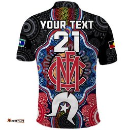 Custom Personalised Demons Football NAIDOC Week Polo Shirt Indigenous Amazing Aussie