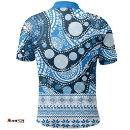 Adelaide Strikers Christmas Mix Aboriginal Polo Shirt Amazing Aussie
