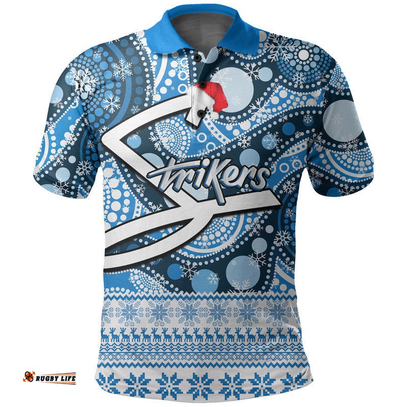 Adelaide Strikers Christmas Mix Aboriginal Polo Shirt Amazing Aussie