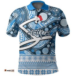 Adelaide Strikers Christmas Mix Aboriginal Polo Shirt Amazing Aussie