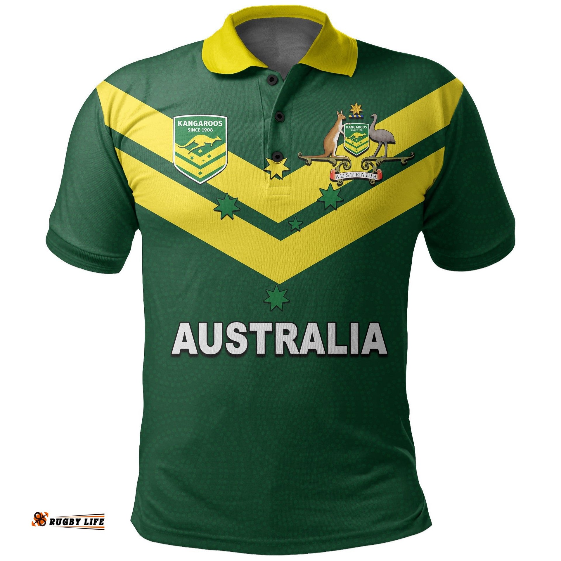 Australia Rugby League Polo Shirt Rugby World Cup 2022 Amazing Aussie