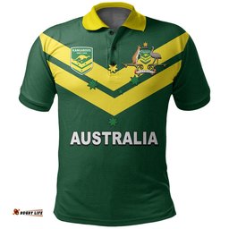 Australia Rugby League Polo Shirt Rugby World Cup 2022 Amazing Aussie