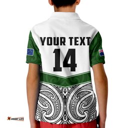 Custom Text And Number New Zealand Silver Fern Rugby Polo Shirt Maori Pacific Amazing Aussie