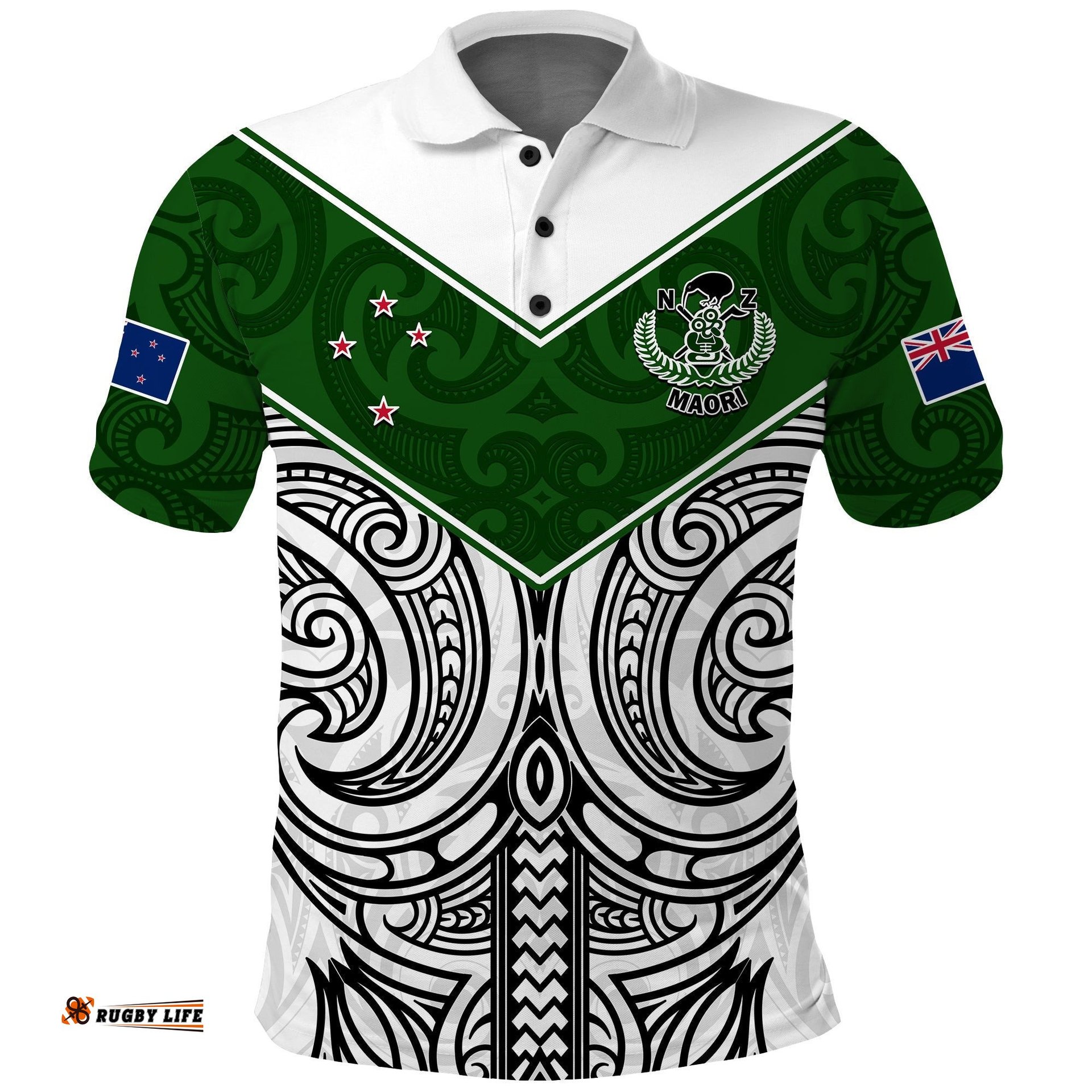Custom Text And Number New Zealand Silver Fern Rugby Polo Shirt Maori Pacific Amazing Aussie