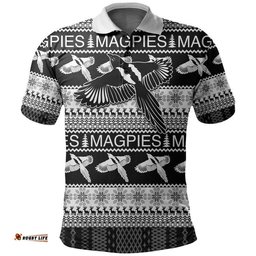 Australian Football League Christmas - Magpies Polo Shirt Amazing Aussie