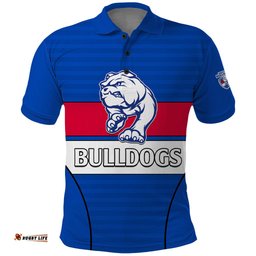 AFL Bulldogs Football Polo Shirt Simple Style 2023