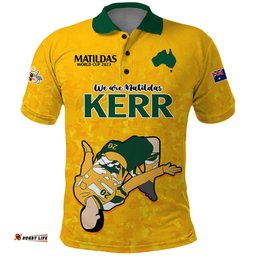 Sam Kerr Matildas Polo Shirt Australia Soccer Go World Cup 2023