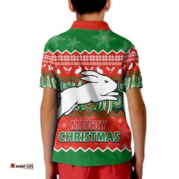 South Sydney Rabbitohs Aboriginal Christmas Vibe Polo Shirt Amazing Aussie