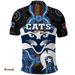 Cats Football NAIDOC Week Polo Shirt Indigenous Amazing Aussie