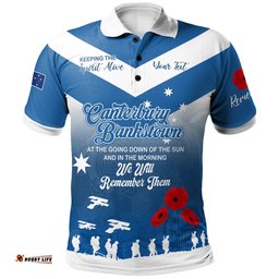 Australia Canterbury-Bankstown Anzac Custom Polo Shirt - Keeping the Spirit Alive Polo Shirt Amazing Aussie