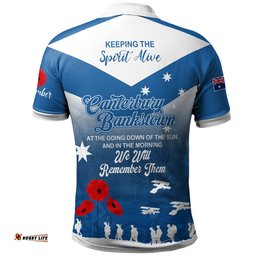 Australia Canterbury-Bankstown Anzac Custom Polo Shirt - Keeping the Spirit Alive Polo Shirt Amazing Aussie