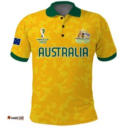 Australia Soccer Polo Shirt World Cup Football 2022 Socceroos with Kangaroos Amazing Aussie