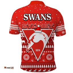 Swans Football Polo Shirt Christmas Sydney Amazing Aussie