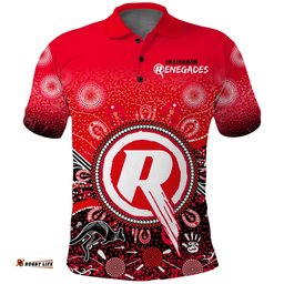 Melbourne Renegades Polo Shirt Cricket Aboriginal Amazing Aussie