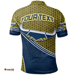 Custom Personalised Cowboys Rugby Polo Shirt Mix Aboriginal Simple Amazing Aussie