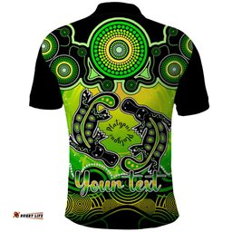 Personalised Australia Pisces Platypus Zodiac Polo Shirt Auz Astrology Aboriginal - Green