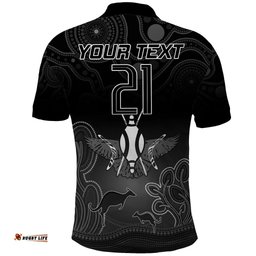 Collingwood Football Polo Shirt Magpies The Starry Night Indigenous