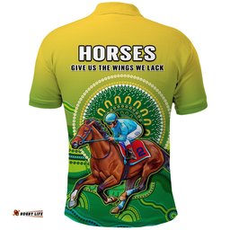 Australia Devonport Cup 2023 Polo Shirt Horse Racing Indigenous Art Amazing Aussie