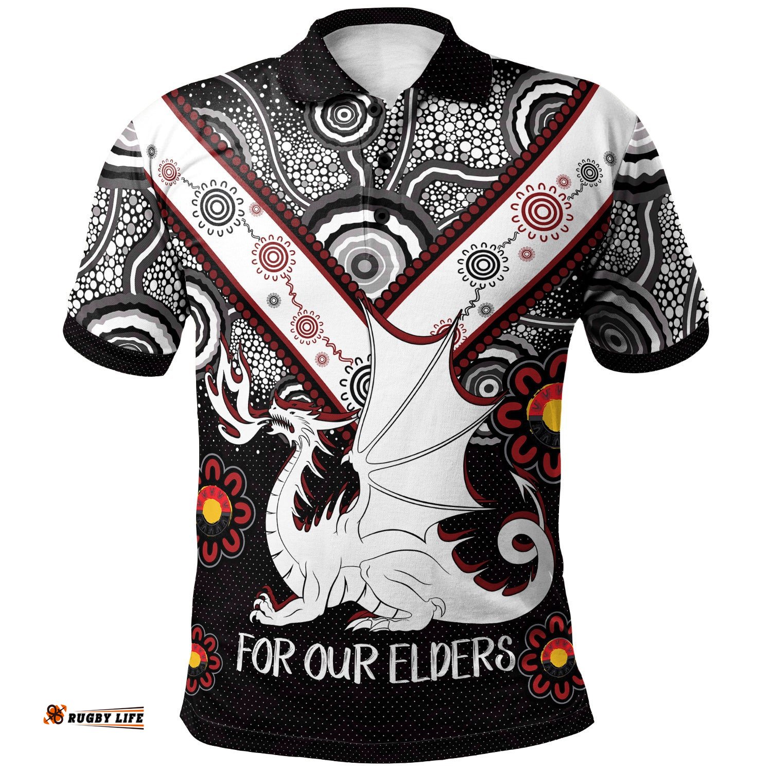 Australia Illawarra and St George NAIDOC Week 2023 Polo Shirt - Custom For Our Elders Polo Shirt Amazing Aussie