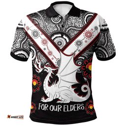 Australia Illawarra and St George NAIDOC Week 2023 Polo Shirt - Custom For Our Elders Polo Shirt Amazing Aussie