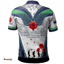 New Zealand Anzac Custom Polo Shirt - We Will Remember Them Polo Shirt Amazing Aussie