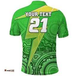 Custom Personalised Sydney Thunder Indigenous Aboriginal Arts Polo Shirt Amazing Aussie