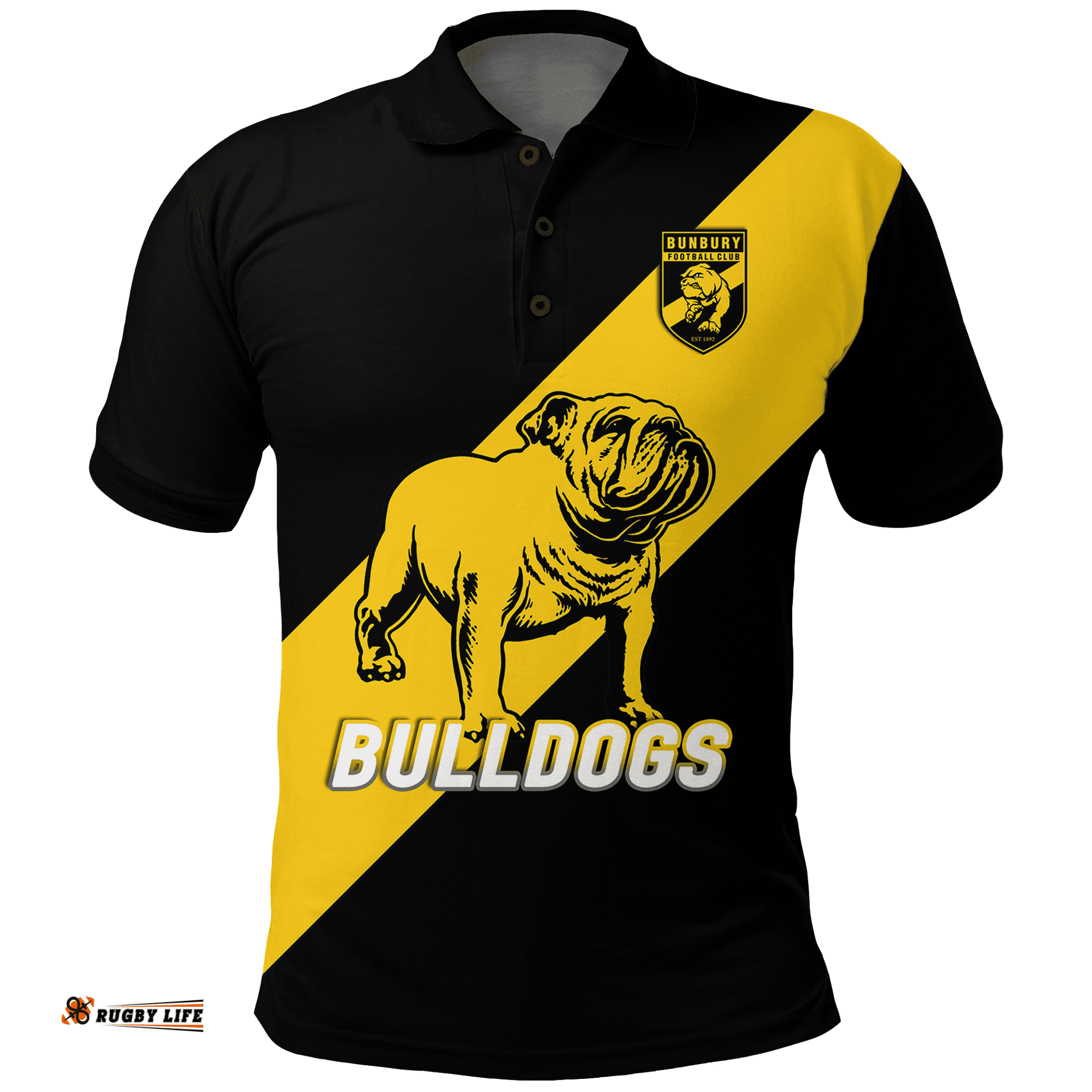 Custom Personalised Bulldogs Bunbury Football 2022 Polo Shirt