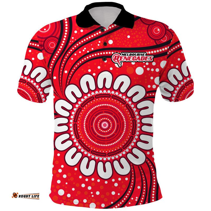 Melbourne Renegades Cricket Polo Shirt Aboriginal Amazing Aussie