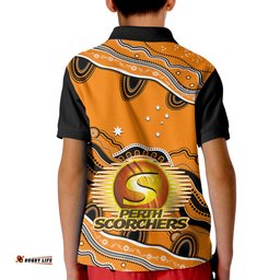 Perth Scorchers Cricket Polo Shirt Aboriginal Painting Amazing Aussie