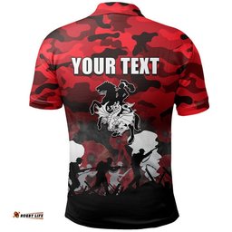 Custom Personalised NRL Anzac Day Polo Shirt Dragons Army Style Amazing Aussie