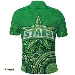 Melbourne Team Green Indigenous Aboriginal Stars Arts Polo Shirt Amazing Aussie