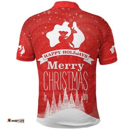 Australia Polo Shirt Yulefest Australian Xmas Tree Snow Amazing Aussie