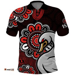 AFL Sydney Swans 1874 Aboriginal Polo Shirt Amazing Aussie