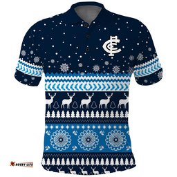 Blues Football Polo Shirt Christmas Carlton Amazing Aussie