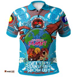 Australia NAIDOC Week 2022 Custom Polo Shirt - Let's Save Our Planet Indigenous Culture Culture Polo Shirt Amazing Aussie