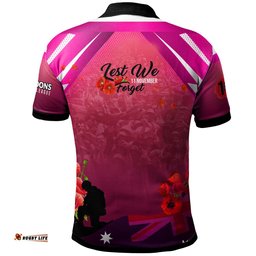 Maroons Rugby Polo Shirt - Custom Maroons Remembrance Day Lest We Forget Poppies Polo Shirt Amazing Aussie