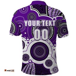 Custom Personalised And Number STORM NRL Polo Shirt Aboriginal Patterns