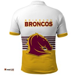 Broncos Rugby 2023 Polo Shirt Sporty Style White Version
